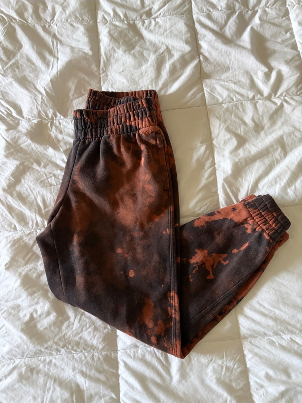 Women’s Tie-Dye Jogger Pants - Brown/Orange/Black